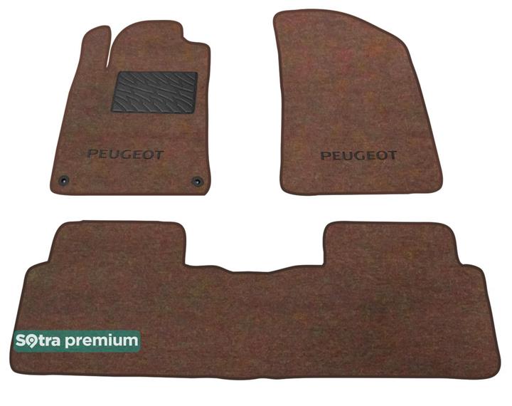 Sotra 07362-CH-CHOCO Interior mats Sotra two-layer brown for Peugeot 508 (2011-), set 07362CHCHOCO: Buy near me in Poland at 2407.PL - Good price!