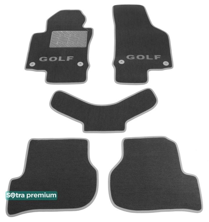 Sotra 07364-CH-GREY Interior mats Sotra Double layer gray for Volkswagen Golf/Scirocco, set 07364CHGREY: Buy near me in Poland at 2407.PL - Good price!