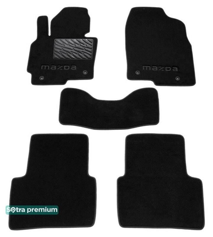 Sotra 07375-CH-BLACK Коврики салона Sotra двухслойные черные для Mazda Cx-5 (2012-2016), комплект 07375CHBLACK: Отличная цена - Купить в Польше на 2407.PL!