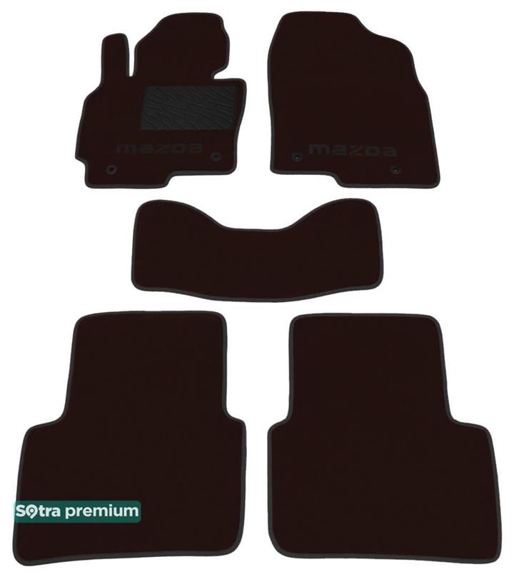 Sotra 07375-CH-CHOCO Interior mats Sotra two-layer brown for Mazda Cx-5 (2012-2016), set 07375CHCHOCO: Buy near me in Poland at 2407.PL - Good price!