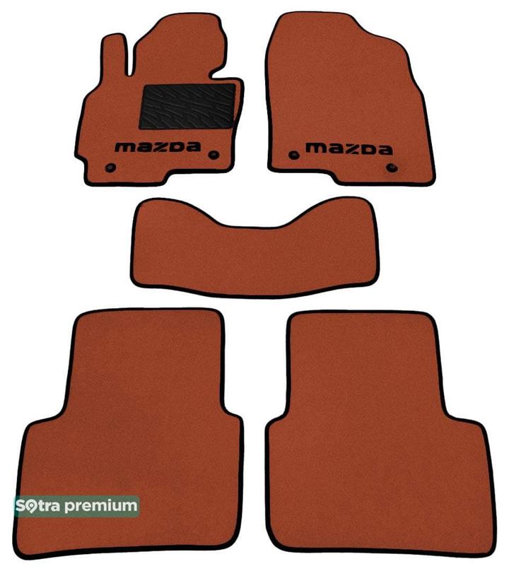 Sotra 07375-CH-TERRA Коврики салона Sotra двухслойные терракотовые для Mazda Cx-5 (2012-2016), комплект 07375CHTERRA: Отличная цена - Купить в Польше на 2407.PL!