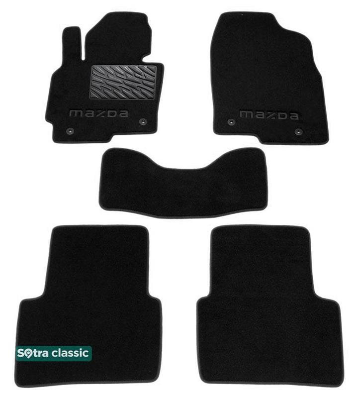 Sotra 07375-GD-BLACK Interior mats Sotra two-layer black for Mazda Cx-5 (2012-2016), set 07375GDBLACK: Buy near me in Poland at 2407.PL - Good price!