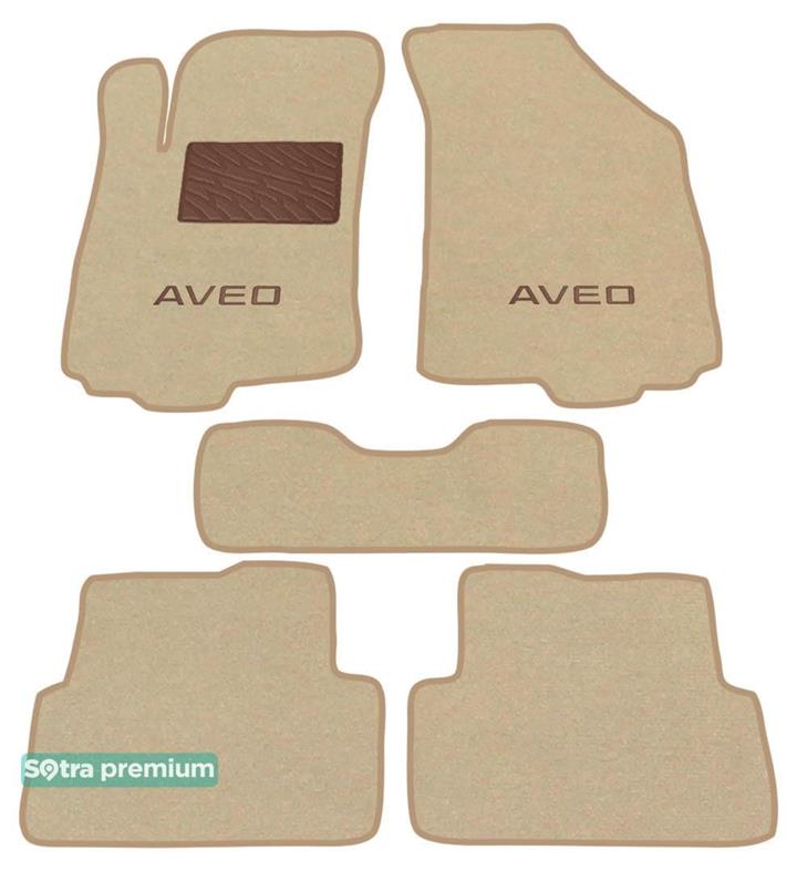 Sotra 07381-CH-BEIGE Interior mats Sotra two-layer beige for Chevrolet Aveo (2011-), set 07381CHBEIGE: Buy near me at 2407.PL in Poland at an Affordable price!