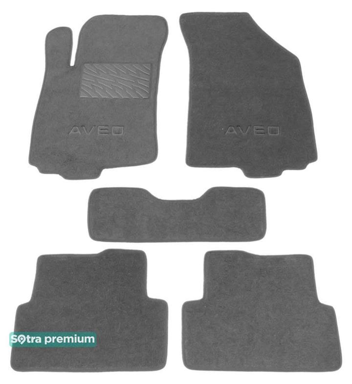 Sotra 07381-CH-GREY Interior mats Sotra two-layer gray for Chevrolet Aveo (2011-), set 07381CHGREY: Buy near me in Poland at 2407.PL - Good price!