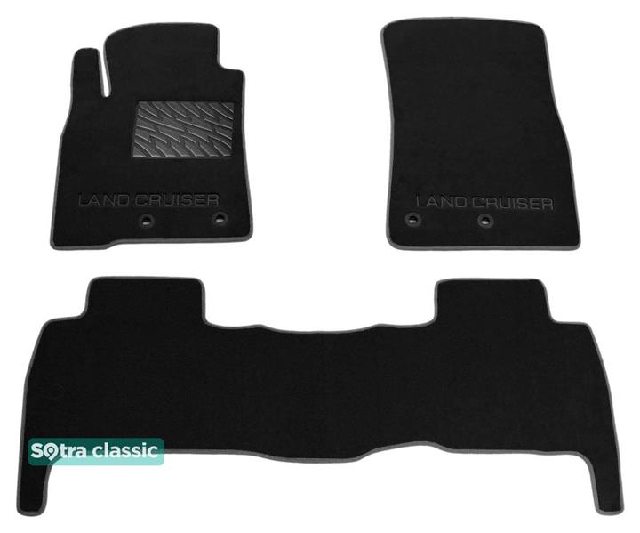 Sotra 07385-GD-BLACK Interior mats Sotra two-layer black for Toyota Land cruiser (2012-2015), set 07385GDBLACK: Buy near me in Poland at 2407.PL - Good price!