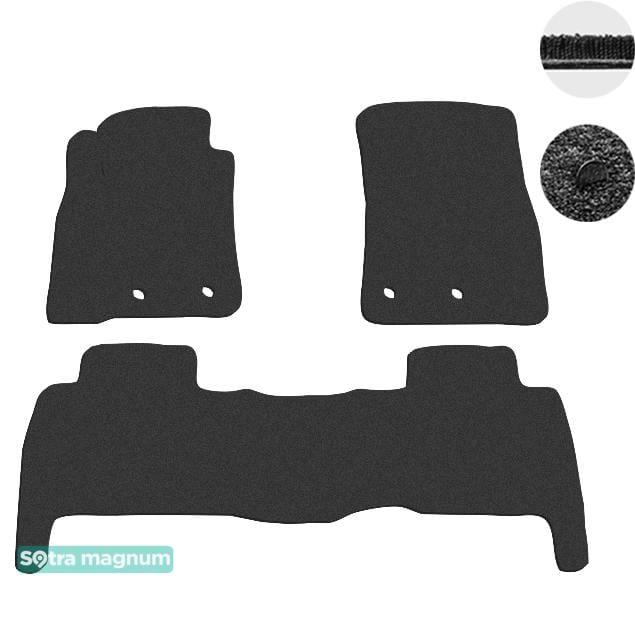 Sotra 07385-MG15-BLACK Interior mats Sotra two-layer black for Toyota Land cruiser (2012-2015), set 07385MG15BLACK: Buy near me in Poland at 2407.PL - Good price!