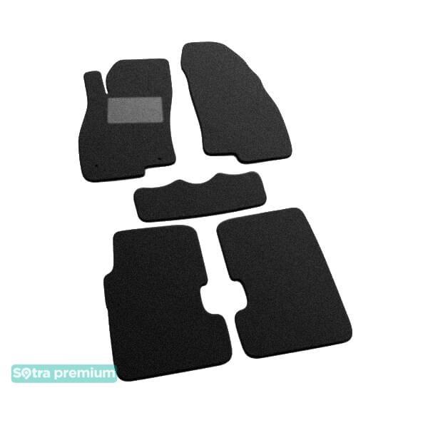 Sotra 07387-CH-BLACK Interior mats Sotra two-layer black for Fiat Punto evo (2009-2012), set 07387CHBLACK: Buy near me in Poland at 2407.PL - Good price!