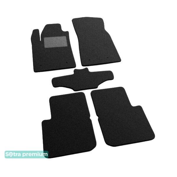 Sotra 07390-CH-BLACK Interior mats Sotra two-layer black for Lancia Delta (2008-2014), set 07390CHBLACK: Buy near me in Poland at 2407.PL - Good price!