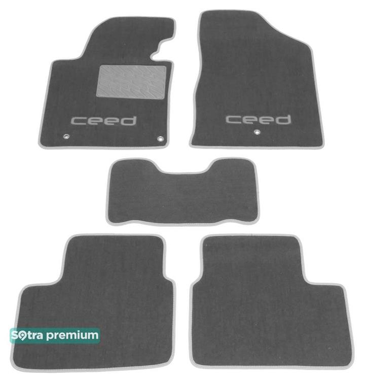 Sotra 07401-CH-GREY Interior mats Sotra two-layer gray for KIA Cee'd (2012-), set 07401CHGREY: Buy near me in Poland at 2407.PL - Good price!