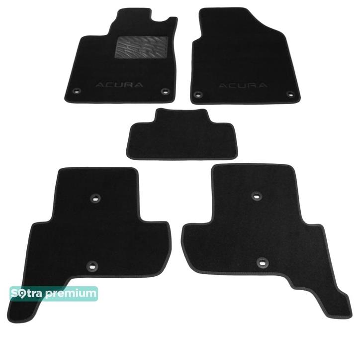Sotra 07416-CH-BLACK Interior mats Sotra two-layer black for Acura Zdx (2009-2013), set 07416CHBLACK: Buy near me in Poland at 2407.PL - Good price!