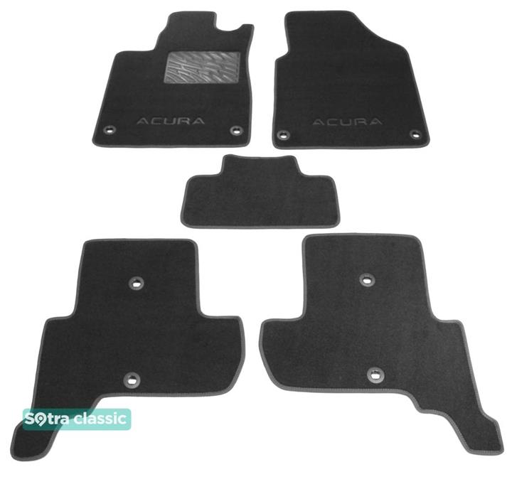 Sotra 07416-GD-GREY Interior mats Sotra two-layer gray for Acura Zdx (2009-2013), set 07416GDGREY: Buy near me in Poland at 2407.PL - Good price!