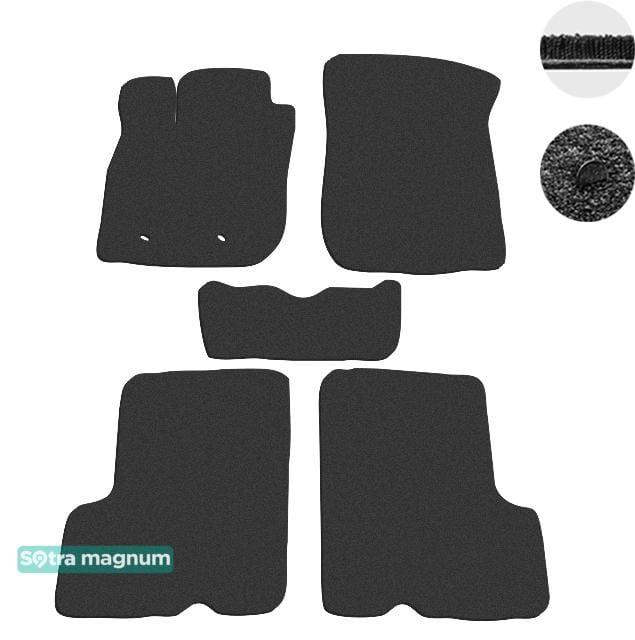 Sotra 07423-MG15-BLACK Interior mats Sotra two-layer black for Renault Duster (2009-2013), set 07423MG15BLACK: Buy near me at 2407.PL in Poland at an Affordable price!