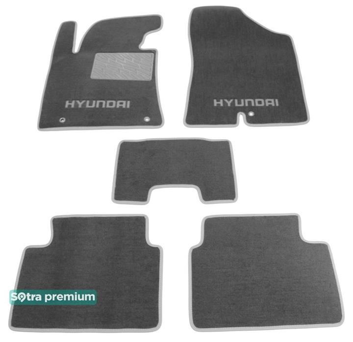 Sotra 07424-CH-GREY Interior mats Sotra two-layer gray for Hyundai I30 (2012-2016), set 07424CHGREY: Buy near me in Poland at 2407.PL - Good price!