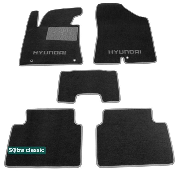 Sotra 07424-GD-BLACK Interior mats Sotra two-layer black for Hyundai I30 (2012-2016), set 07424GDBLACK: Buy near me in Poland at 2407.PL - Good price!