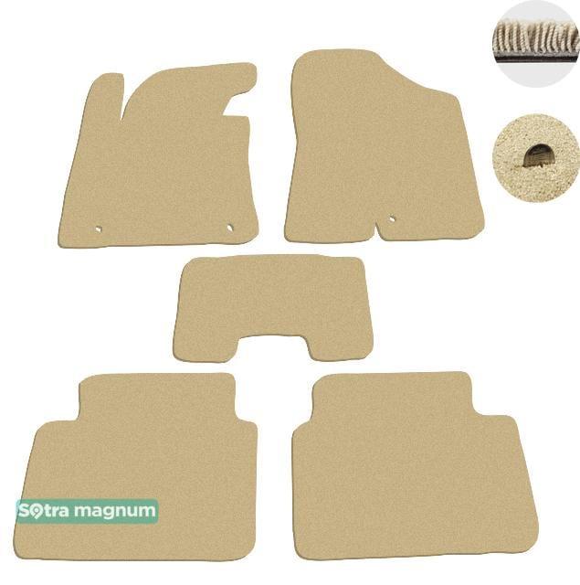 Sotra 07424-MG20-BEIGE Interior mats Sotra two-layer beige for Hyundai I30 (2012-2016), set 07424MG20BEIGE: Buy near me in Poland at 2407.PL - Good price!