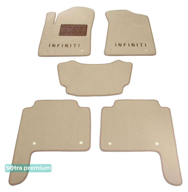 Sotra 07435-CH-BEIGE Interior mats Sotra two-layer beige for Infiniti Qx80/qx56 (2010-), set 07435CHBEIGE: Buy near me in Poland at 2407.PL - Good price!