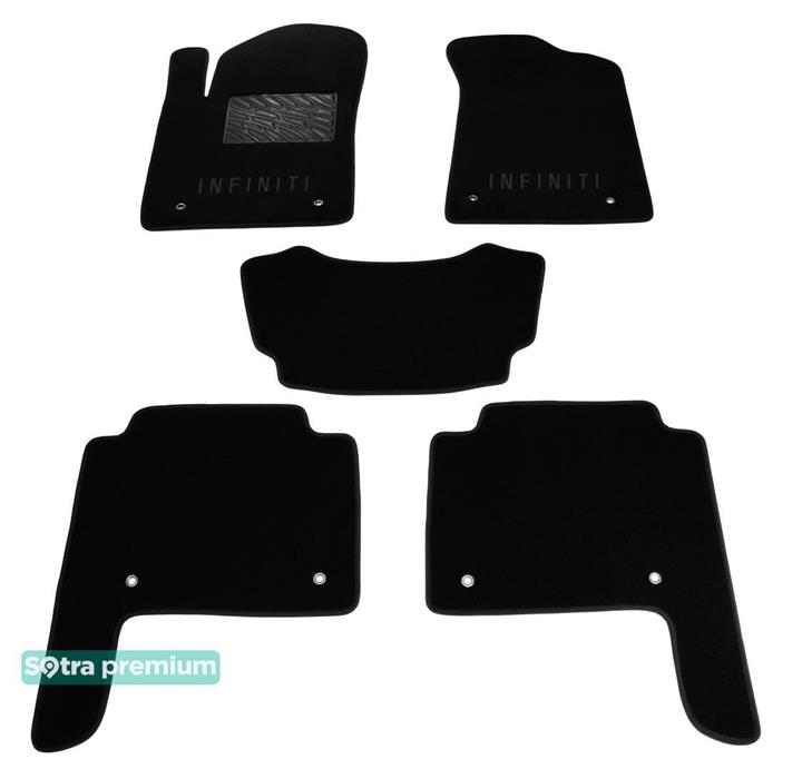 Sotra 07435-CH-BLACK Interior mats Sotra two-layer black for Infiniti Qx80/qx56 (2010-), set 07435CHBLACK: Buy near me in Poland at 2407.PL - Good price!