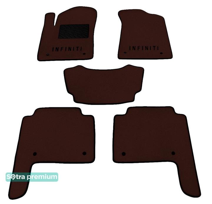 Sotra 07435-CH-CHOCO Interior mats Sotra two-layer brown for Infiniti Qx80/qx56 (2010-), set 07435CHCHOCO: Buy near me in Poland at 2407.PL - Good price!