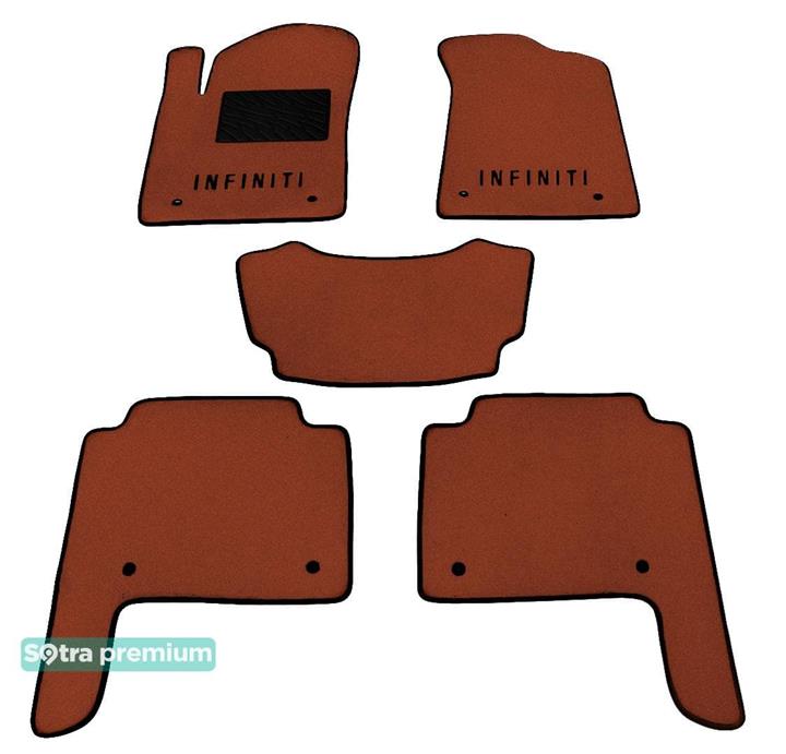 Sotra 07435-CH-TERRA Interior mats Sotra two-layer terracotta for Infiniti Qx80/qx56 (2010-), set 07435CHTERRA: Buy near me at 2407.PL in Poland at an Affordable price!