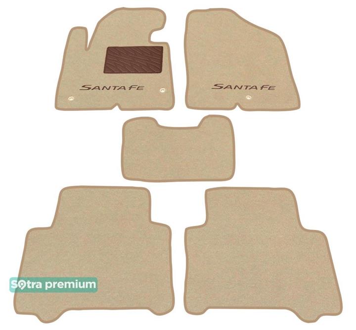 Sotra 07436-CH-BEIGE Interior mats Sotra two-layer beige for Hyundai Santa fe (2013-), set 07436CHBEIGE: Buy near me in Poland at 2407.PL - Good price!