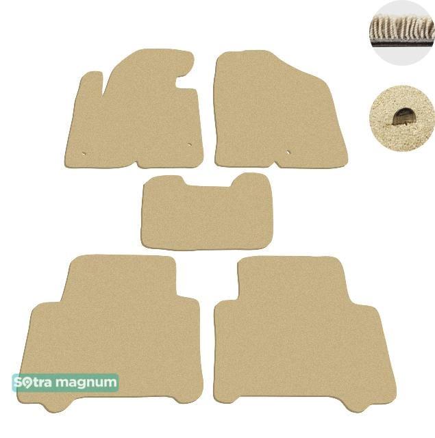 Sotra 07436-MG20-BEIGE Interior mats Sotra two-layer beige for Hyundai Santa fe (2013-), set 07436MG20BEIGE: Buy near me in Poland at 2407.PL - Good price!