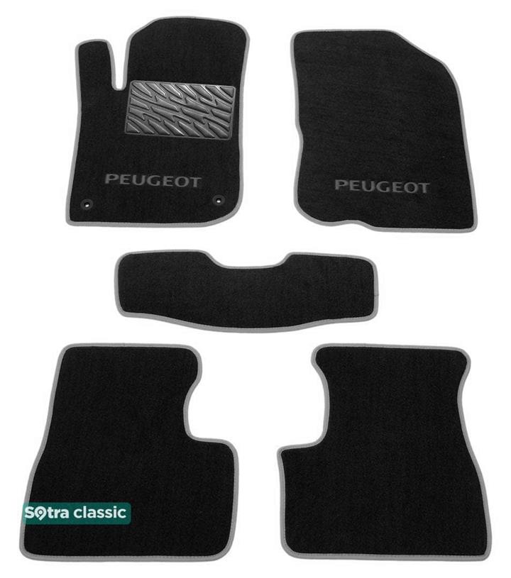 Sotra 07451-GD-BLACK Interior mats Sotra two-layer black for Peugeot 208 (2012-), set 07451GDBLACK: Buy near me in Poland at 2407.PL - Good price!