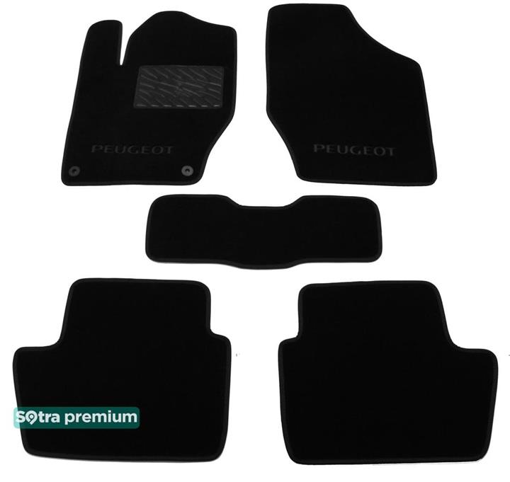 Sotra 07453-CH-BLACK Interior mats Sotra two-layer black for Peugeot 408 (2010-), set 07453CHBLACK: Buy near me in Poland at 2407.PL - Good price!