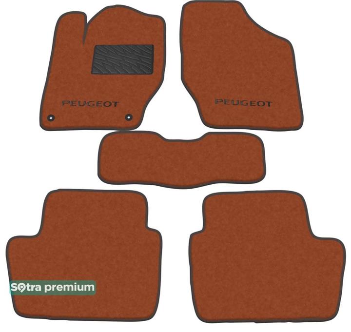 Sotra 07453-CH-TERRA Interior mats Sotra two-layer terracotta for Peugeot 408 (2010-), set 07453CHTERRA: Buy near me in Poland at 2407.PL - Good price!
