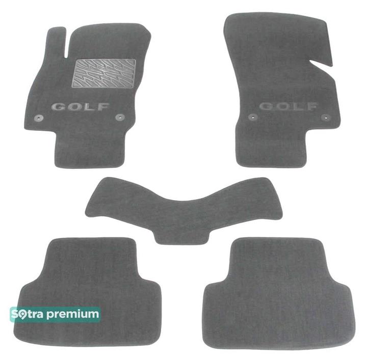 Sotra 07474-CH-GREY Interior mats Sotra two-layer gray for Volkswagen Golf vii (2013-), set 07474CHGREY: Buy near me in Poland at 2407.PL - Good price!