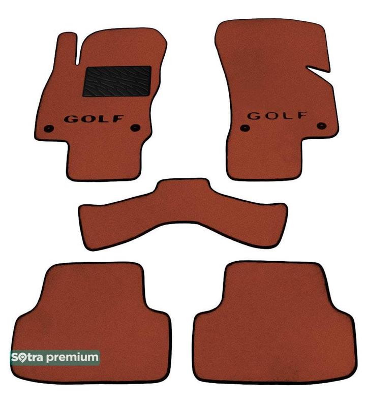 Sotra 07474-CH-TERRA Interior mats Sotra two-layer terracotta for Volkswagen Golf vii (2013-), set 07474CHTERRA: Buy near me in Poland at 2407.PL - Good price!