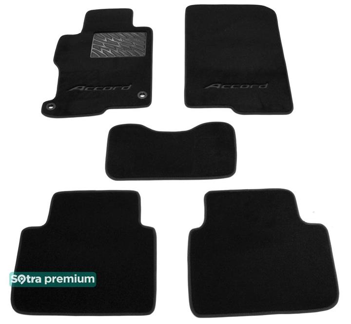Sotra 07489-CH-BLACK Interior mats Sotra two-layer black for Honda Accord us (2012-), set 07489CHBLACK: Buy near me in Poland at 2407.PL - Good price!