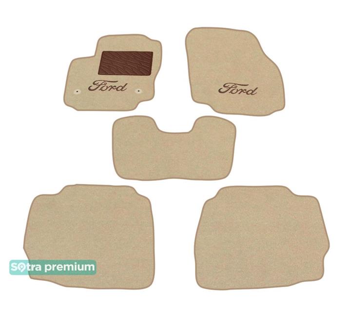 Sotra 07490-CH-BEIGE Interior mats Sotra two-layer beige for Ford Mondeo (2011-2014), set 07490CHBEIGE: Buy near me in Poland at 2407.PL - Good price!