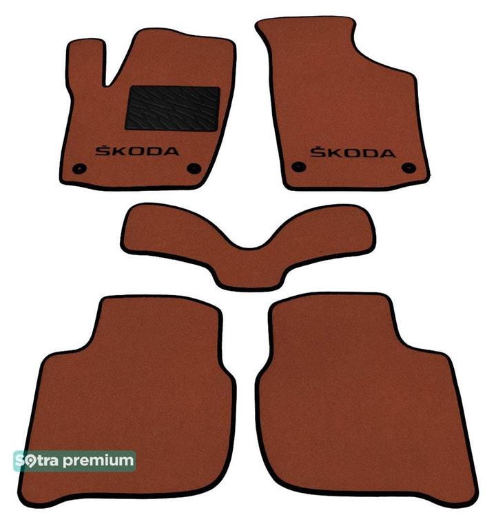 Sotra 07492-CH-TERRA Interior mats Sotra two-layer terracotta for Skoda Rapid (2013-), set 07492CHTERRA: Buy near me in Poland at 2407.PL - Good price!