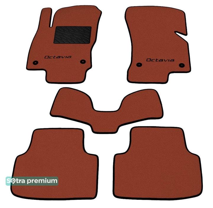 Sotra 07494-CH-TERRA Interior mats Sotra two-layer terracotta for Skoda Octavia (2013-), set 07494CHTERRA: Buy near me in Poland at 2407.PL - Good price!