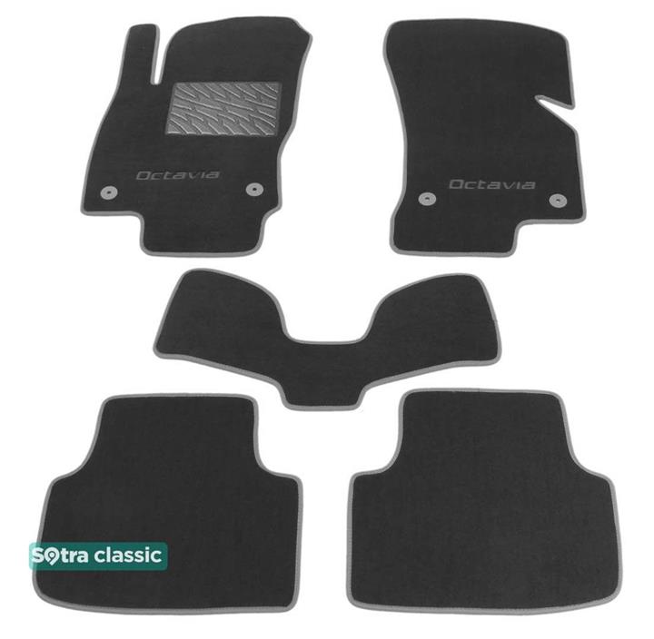 Sotra 07494-GD-GREY Interior mats Sotra two-layer gray for Skoda Octavia (2013-), set 07494GDGREY: Buy near me in Poland at 2407.PL - Good price!