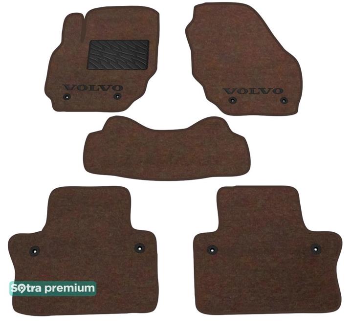 Sotra 07505-CH-CHOCO Interior mats Sotra two-layer brown for Volvo S80 (2006-2016), set 07505CHCHOCO: Buy near me in Poland at 2407.PL - Good price!
