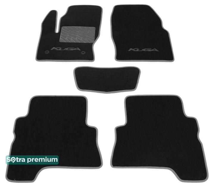 Sotra 07514-CH-BLACK Килимки салону Sotra двошарові чорні для Ford Kuga (2013-2016), комплект 07514CHBLACK: Приваблива ціна - Купити у Польщі на 2407.PL!