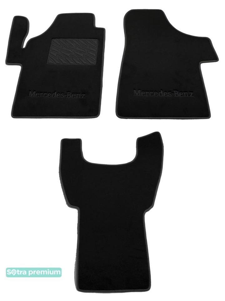 Sotra 07539-CH-BLACK Interior mats Sotra two-layer black for Mercedes Vito / viano (2003-2014), set 07539CHBLACK: Buy near me in Poland at 2407.PL - Good price!