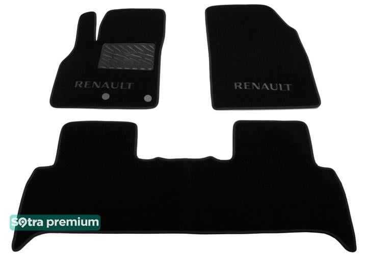 Sotra 07545-CH-BLACK Interior mats Sotra two-layer black for Renault Scenic (2009-2016), set 07545CHBLACK: Buy near me at 2407.PL in Poland at an Affordable price!