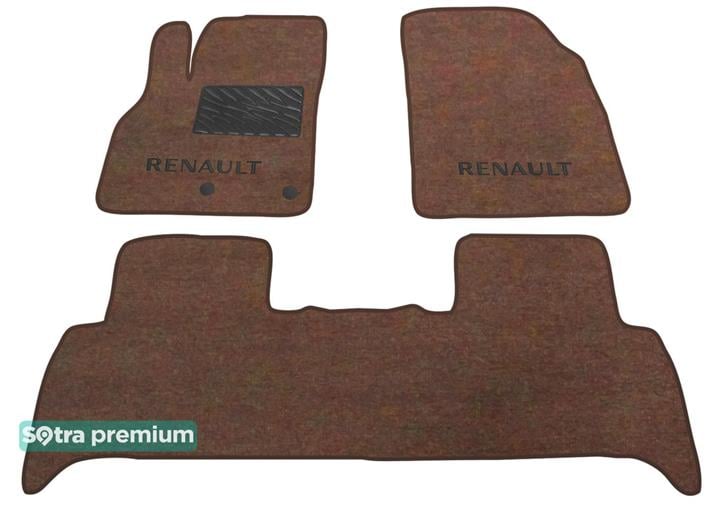 Sotra 07545-CH-CHOCO Interior mats Sotra two-layer brown for Renault Scenic (2009-2016), set 07545CHCHOCO: Buy near me in Poland at 2407.PL - Good price!