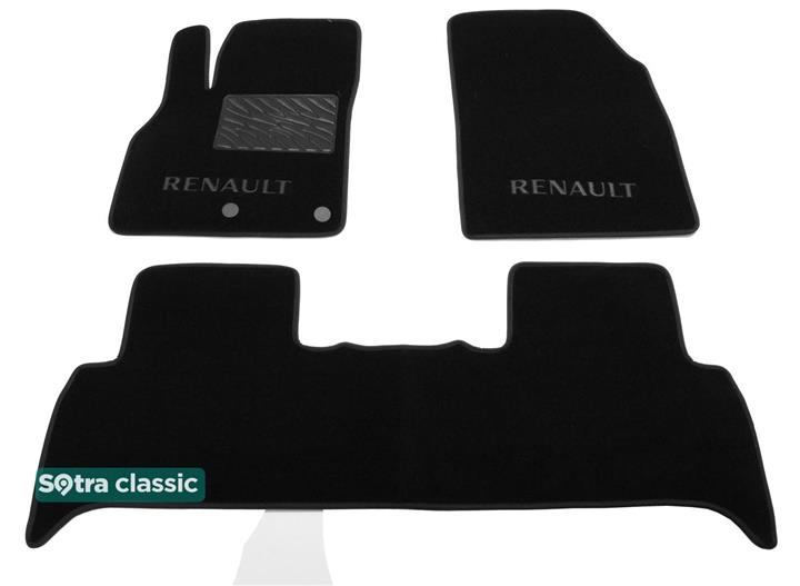 Sotra 07545-GD-BLACK Interior mats Sotra two-layer black for Renault Scenic (2009-2016), set 07545GDBLACK: Buy near me in Poland at 2407.PL - Good price!