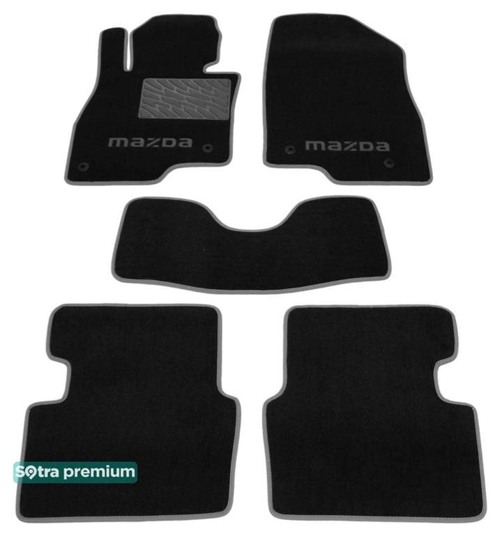 Sotra 07569-CH-BLACK Interior mats Sotra two-layer black for Mazda 3 (2014-), set 07569CHBLACK: Buy near me in Poland at 2407.PL - Good price!