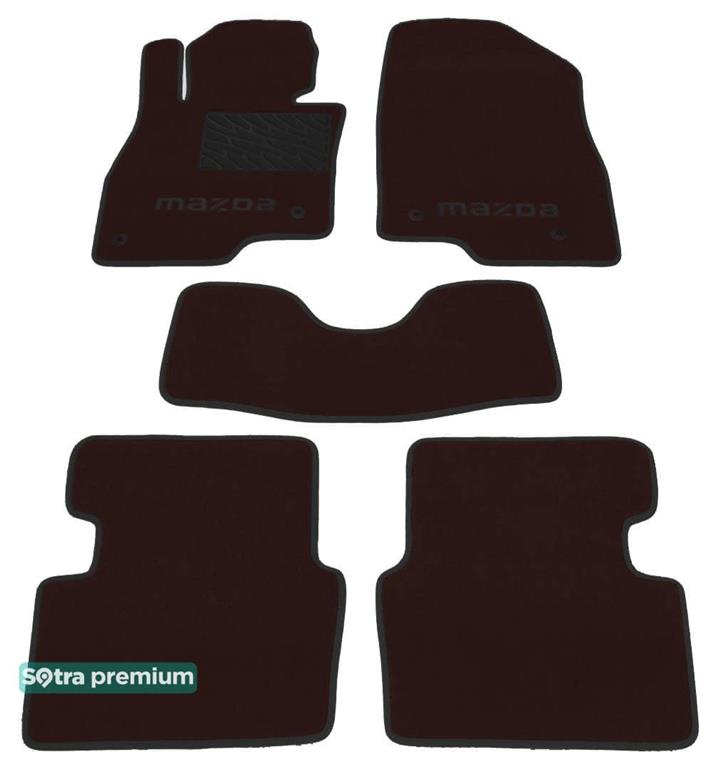 Sotra 07569-CH-CHOCO Interior mats Sotra two-layer brown for Mazda 3 (2014-), set 07569CHCHOCO: Buy near me in Poland at 2407.PL - Good price!