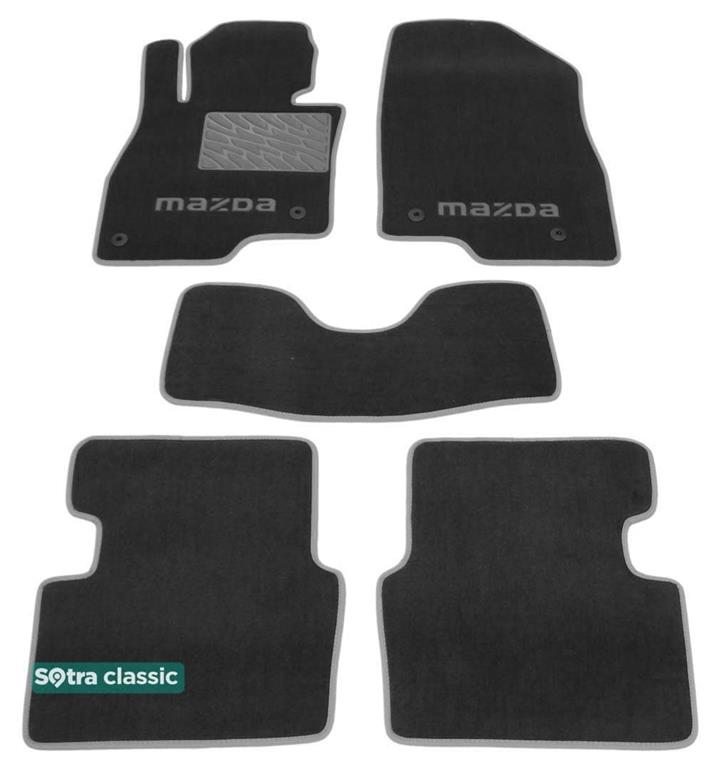 Sotra 07569-GD-GREY Interior mats Sotra two-layer gray for Mazda 3 (2014-), set 07569GDGREY: Buy near me in Poland at 2407.PL - Good price!