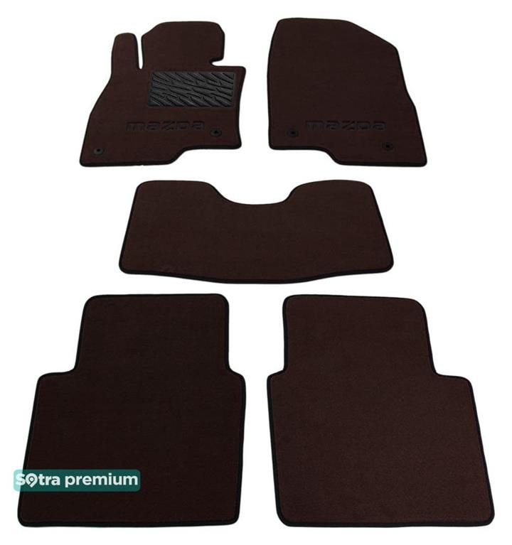 Sotra 07576-CH-CHOCO Interior mats Sotra two-layer brown for Mazda 6 (2013-), set 07576CHCHOCO: Buy near me in Poland at 2407.PL - Good price!