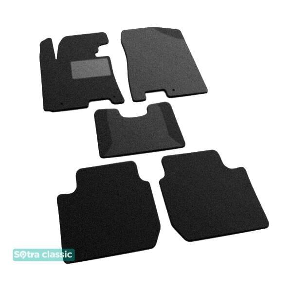 Sotra 07584-GD-BLACK Interior mats Sotra two-layer black for KIA Cerato (2013-), set 07584GDBLACK: Buy near me in Poland at 2407.PL - Good price!