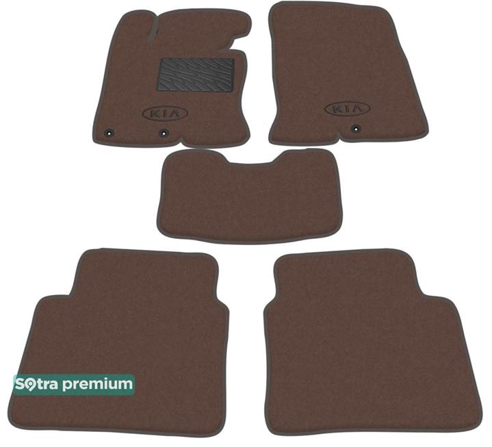 Sotra 07589-CH-CHOCO Interior mats Sotra two-layer brown for KIA Optima / k5 (2010-2015), set 07589CHCHOCO: Buy near me in Poland at 2407.PL - Good price!