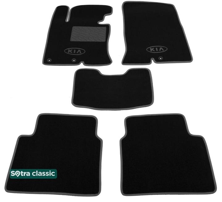 Sotra 07589-GD-BLACK Interior mats Sotra two-layer black for KIA Optima / k5 (2010-2015), set 07589GDBLACK: Buy near me in Poland at 2407.PL - Good price!