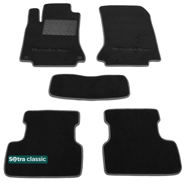 Sotra 07591-GD-BLACK Interior mats Sotra two-layer black for Mercedes A/b-classs (2012-), set 07591GDBLACK: Buy near me in Poland at 2407.PL - Good price!