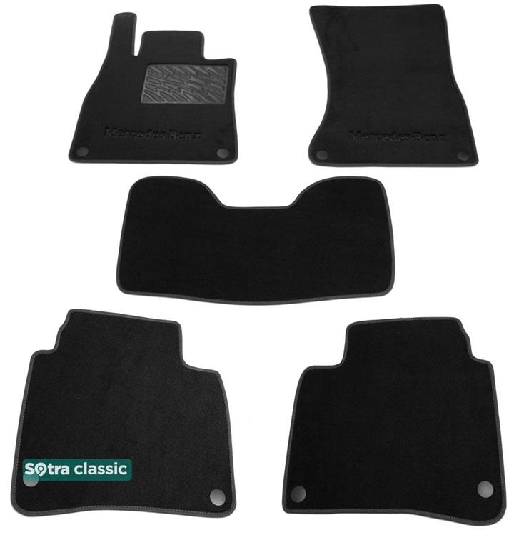 Sotra 07608-GD-BLACK Interior mats Sotra two-layer black for Mercedes S-class (2013-), set 07608GDBLACK: Buy near me in Poland at 2407.PL - Good price!